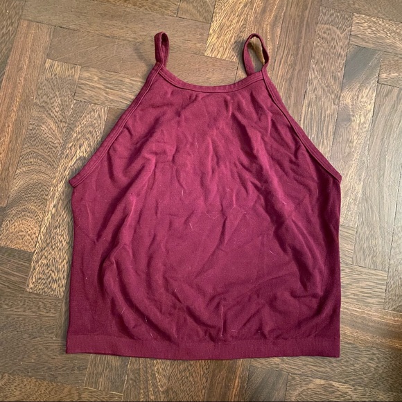 C’est Moi High Neck Bamboo Crop Top - Picture 3 of 4